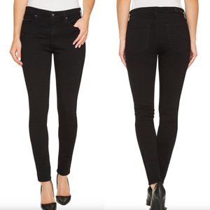AG The Farrah Skinny Ankle BLACK Ink SZ 29 - NEW!
